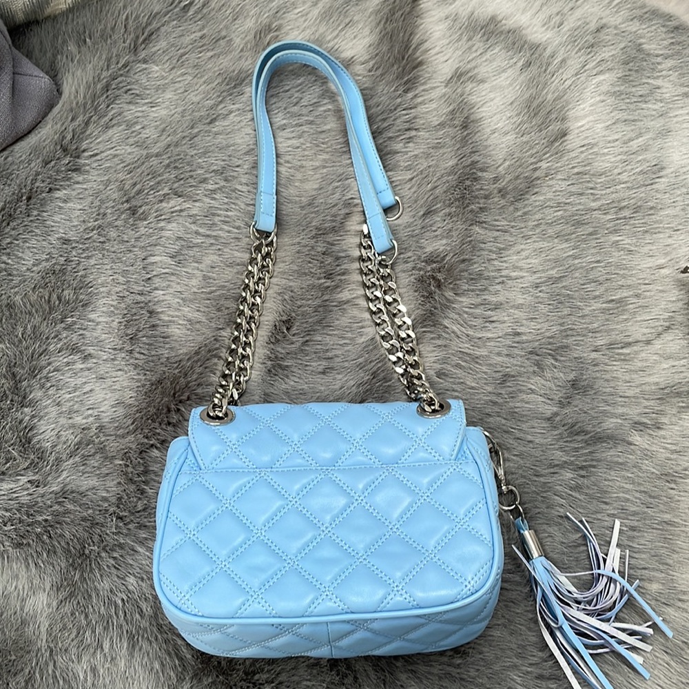 Saks Fifth Avenue Quilted Light Blue Purse - Picture 5 of 7
